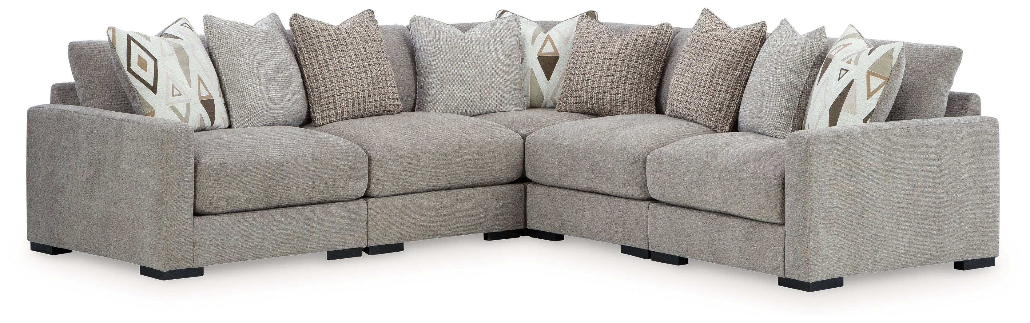 Aslan Court Pebble 5-Piece Sectional