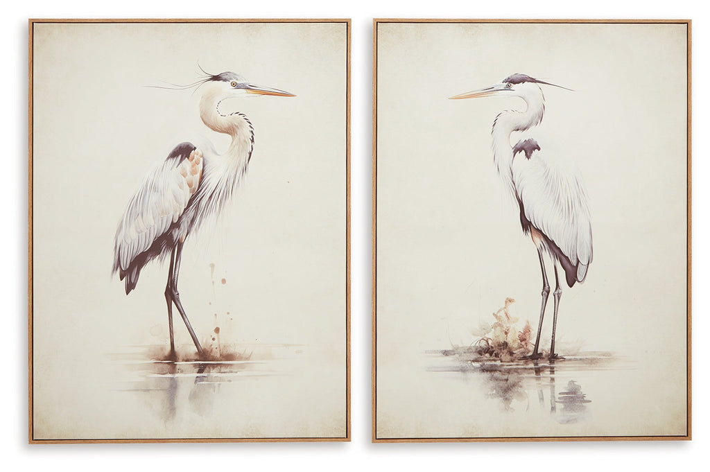 Aubinell Beige Wall Art Set (Set of 2)