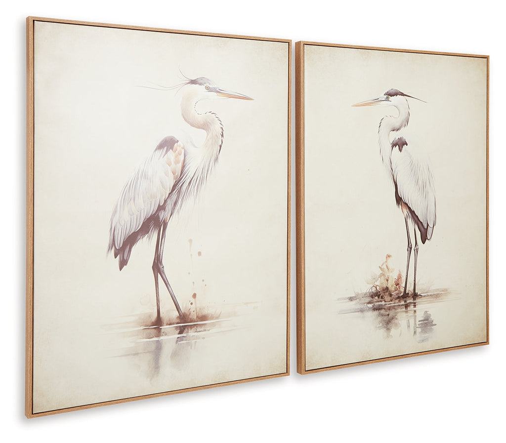 Aubinell Beige Wall Art Set (Set of 2)