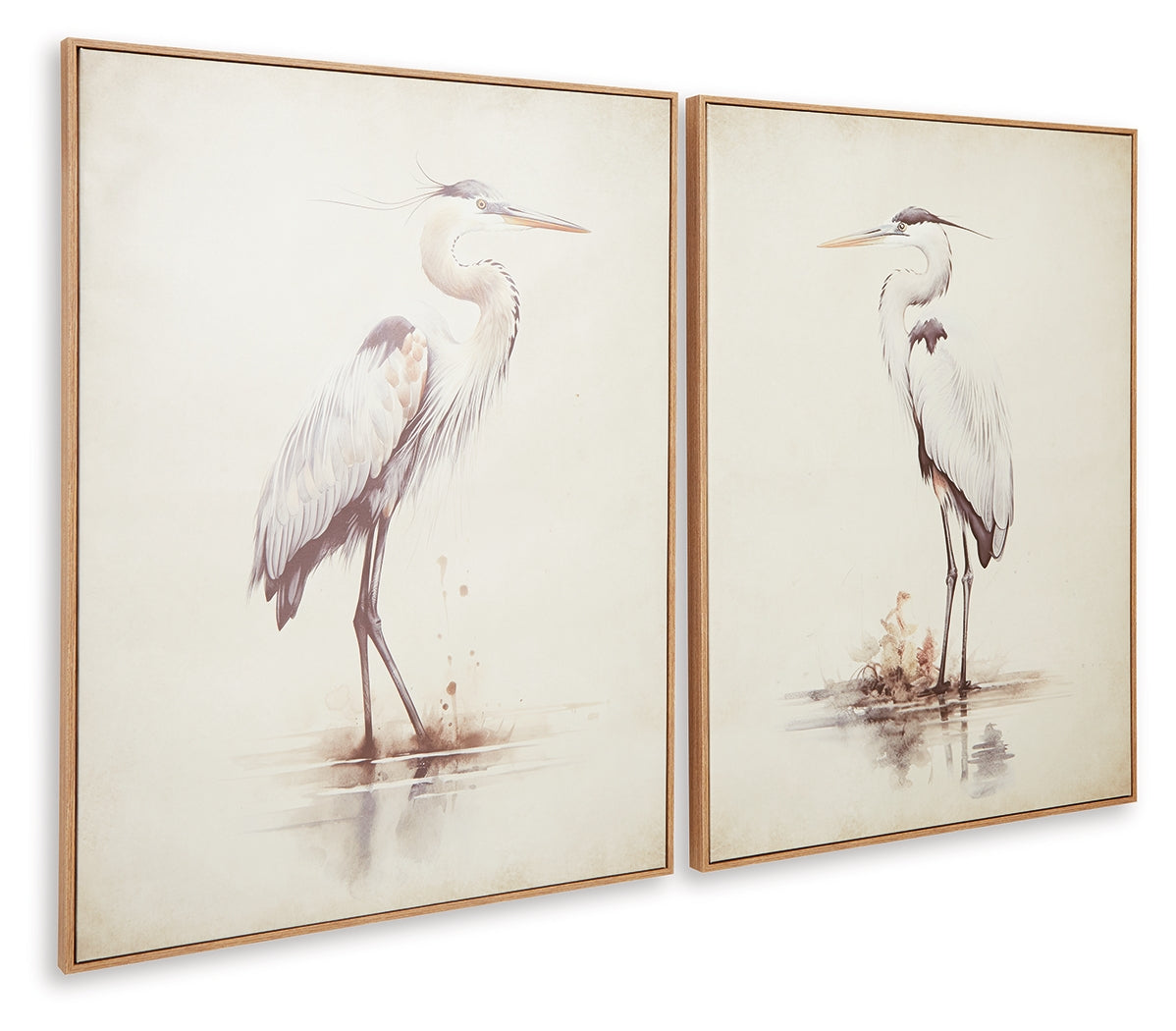 Aubinell Beige Wall Art Set (Set of 2)