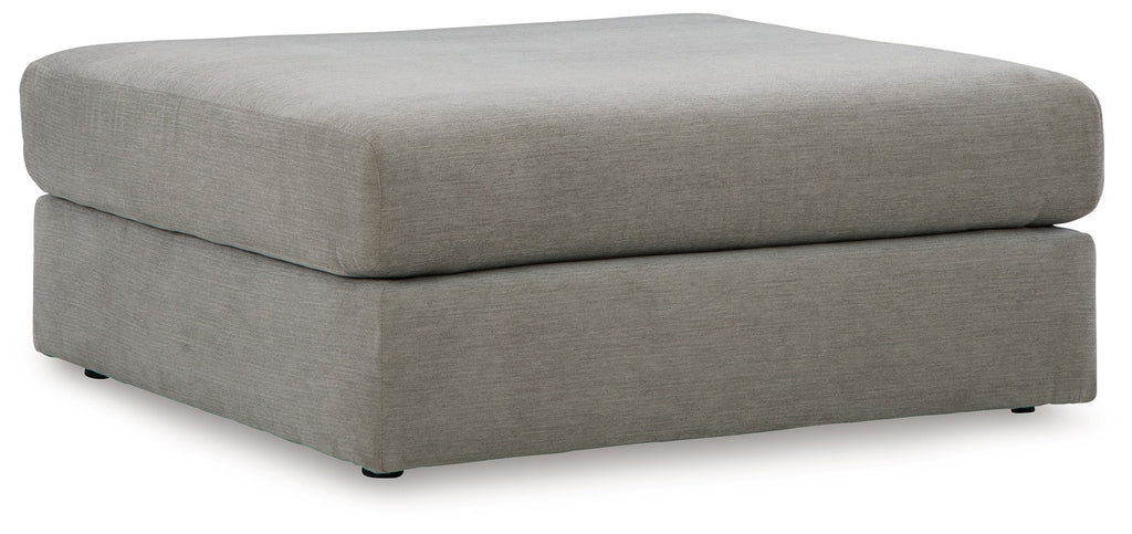 Avaliyah Ash 4-Piece Sectional and Oversized Accent Ottoman