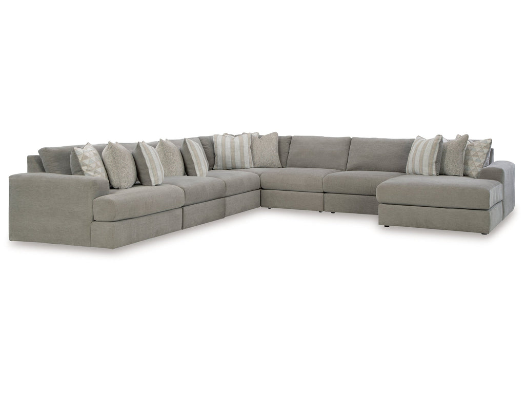 Avaliyah Ash 7-Piece Sectional with Chaise