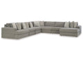 Avaliyah Ash 7-Piece Sectional with Chaise