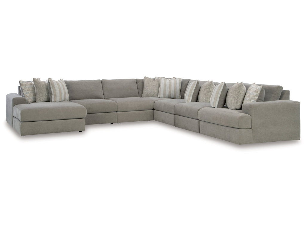Avaliyah Ash 7-Piece Sectional with Chaise