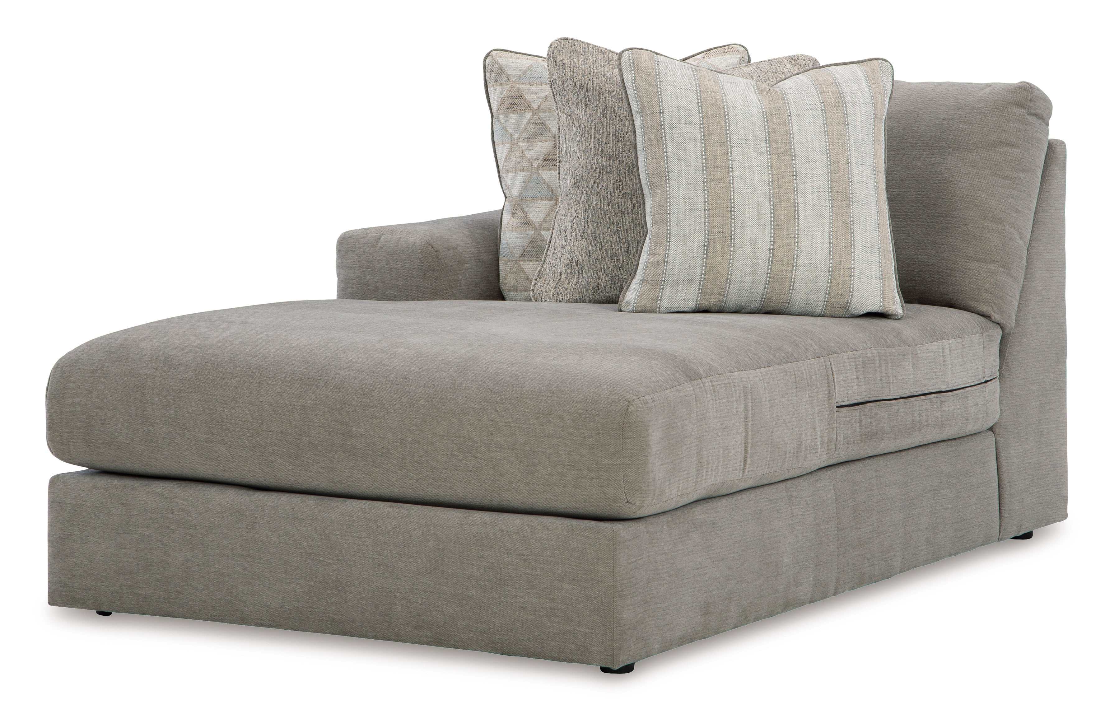 Avaliyah Ash Gray Chenille Modular Sectional Units