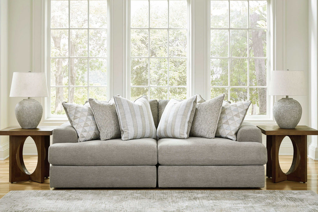 Avaliyah Ash Gray Chenille Modular Sectional Units