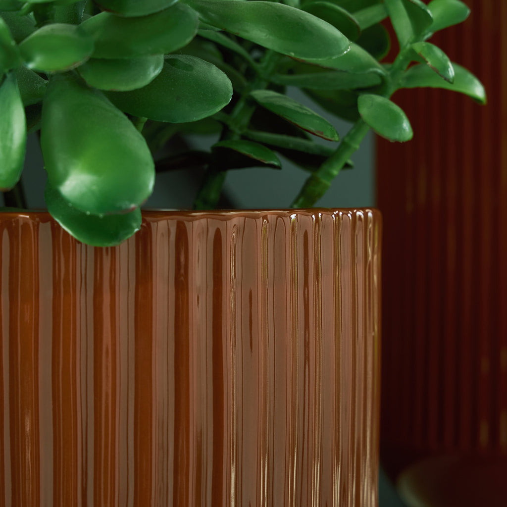 Avalyah Burnt Umber Short Vase