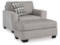 Avenal Park Flannel Oversized Chair & Ottoman