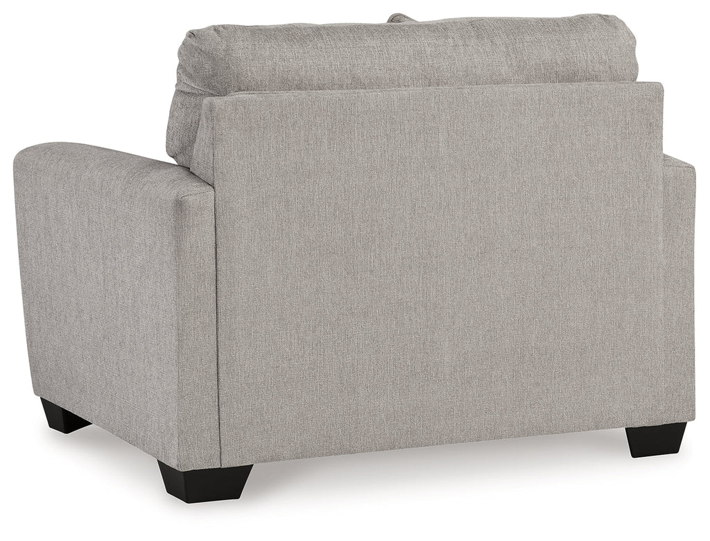 Avenal Park Flannel Oversized Chair & Ottoman