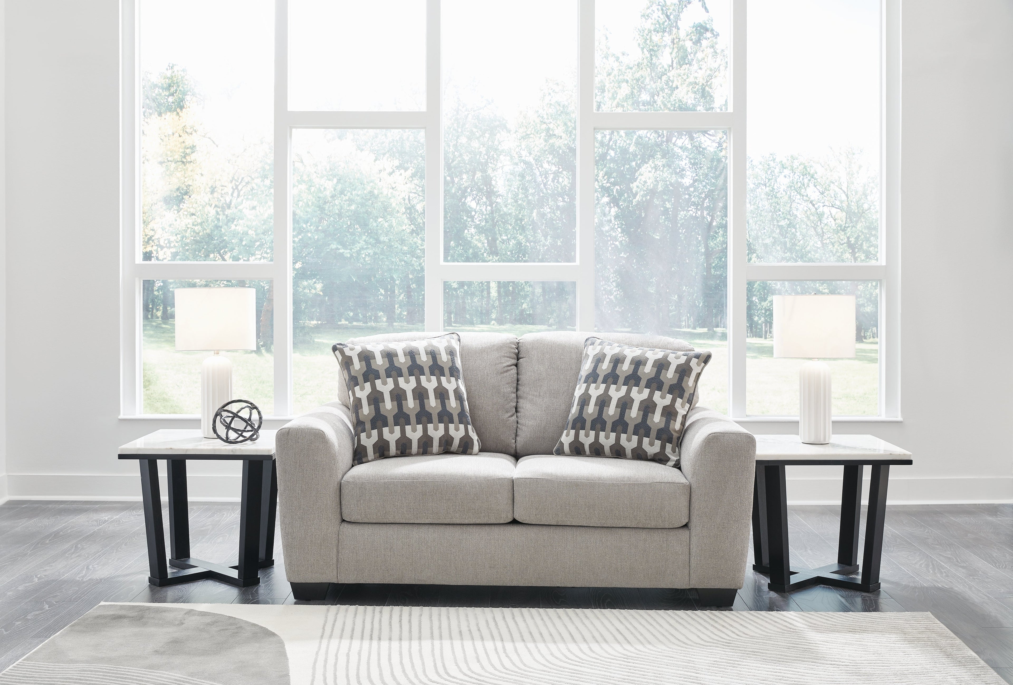 Avenal Park Flannel Sofa and 2 Loveseats