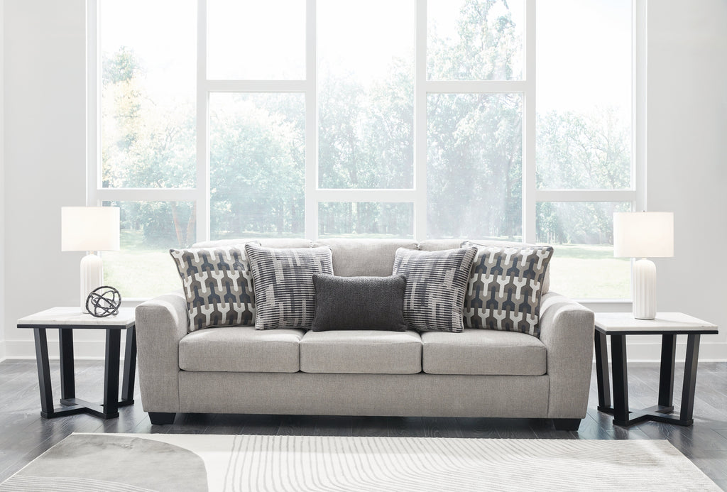 Avenal Park Flannel Sofa and 2 Loveseats