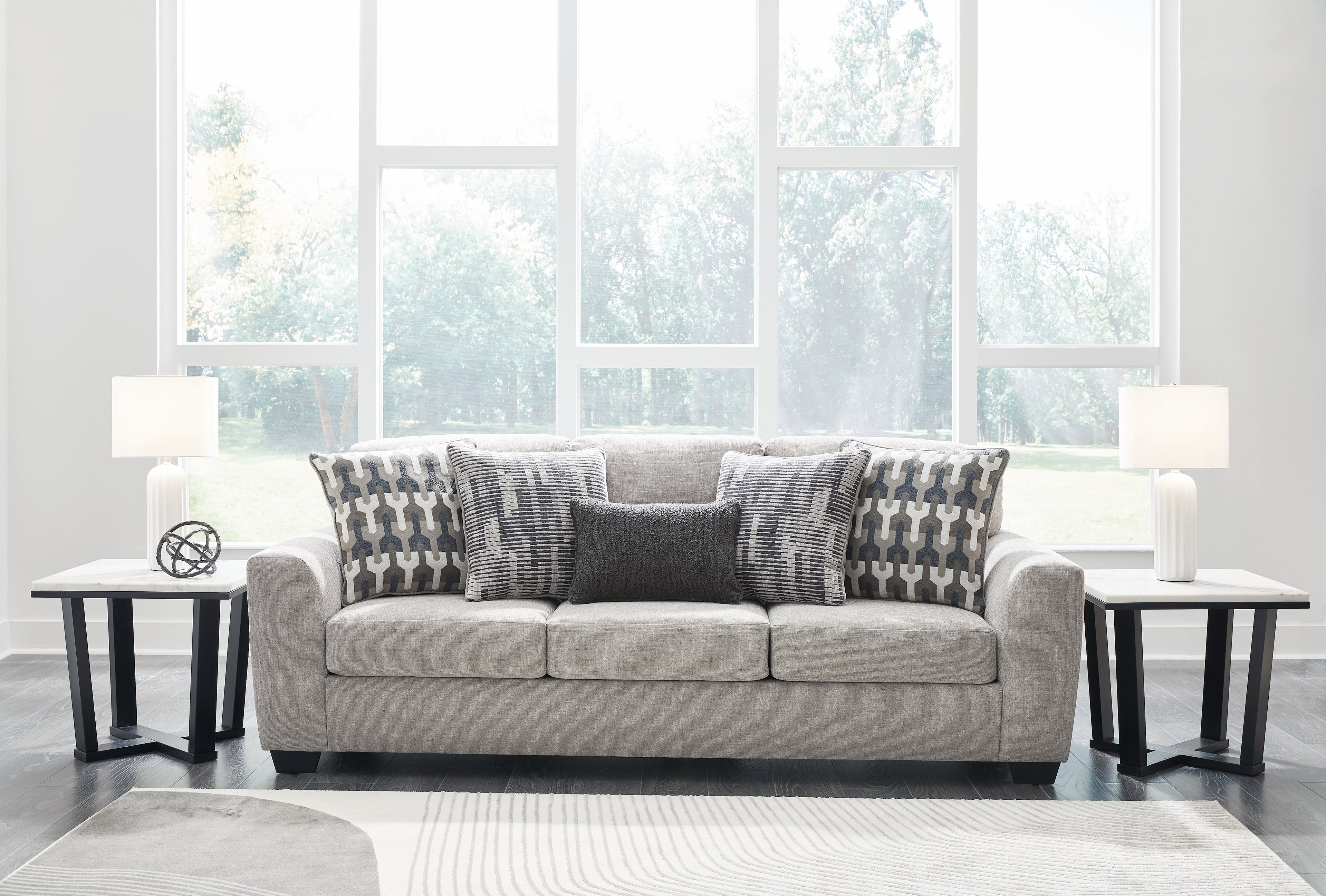 Avenal Park Flannel Sofa and 2 Loveseats