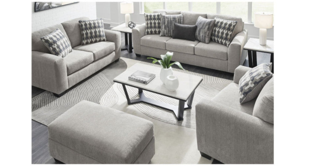 Avenal Park Flannel Sofa and 2 Loveseats