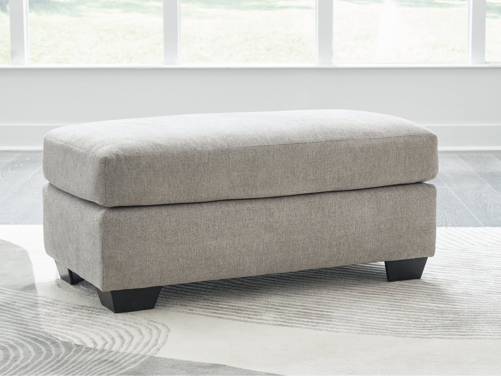 Avenal Park Gray Ottoman