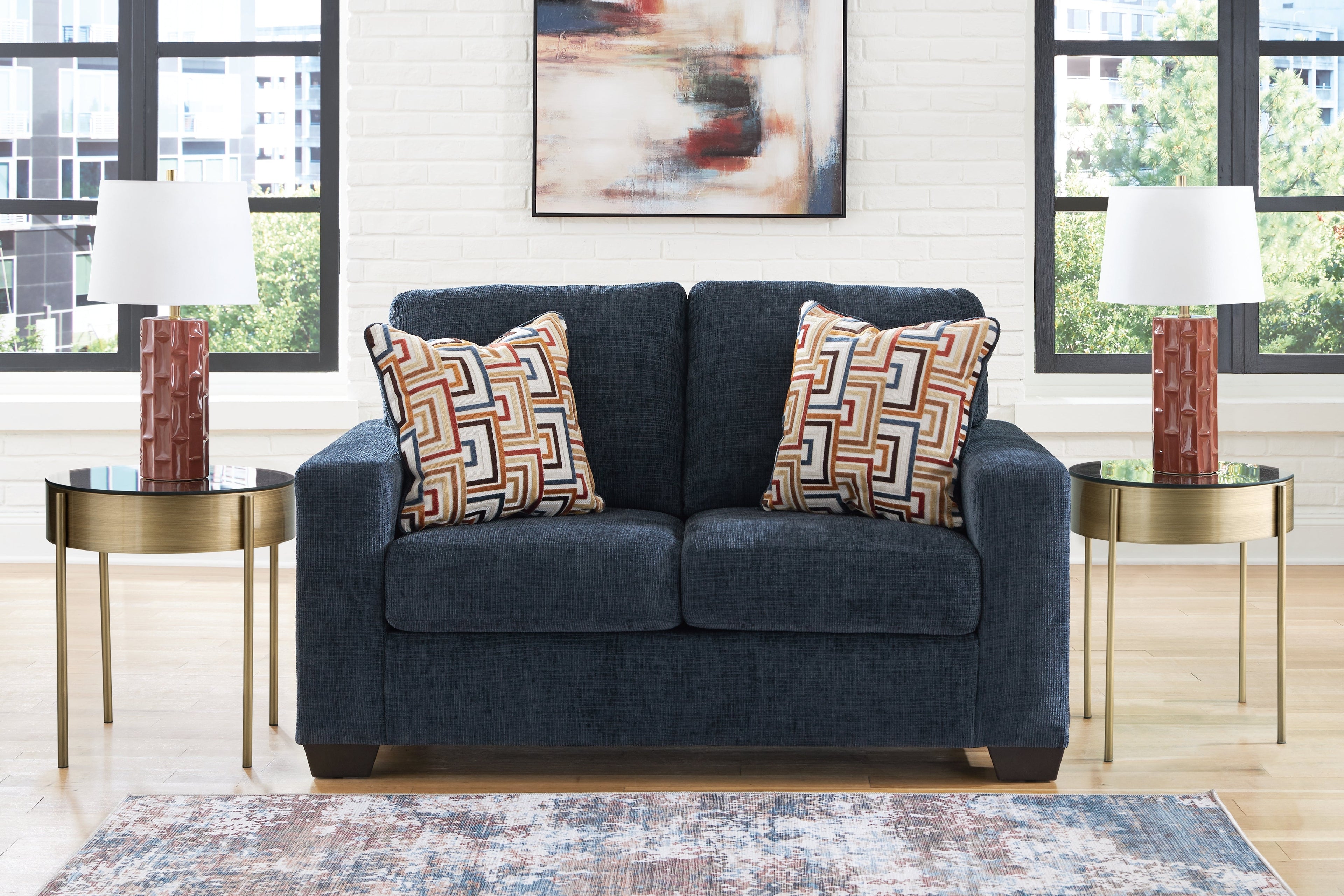 Aviemore Ink Loveseat and 2 Recliners