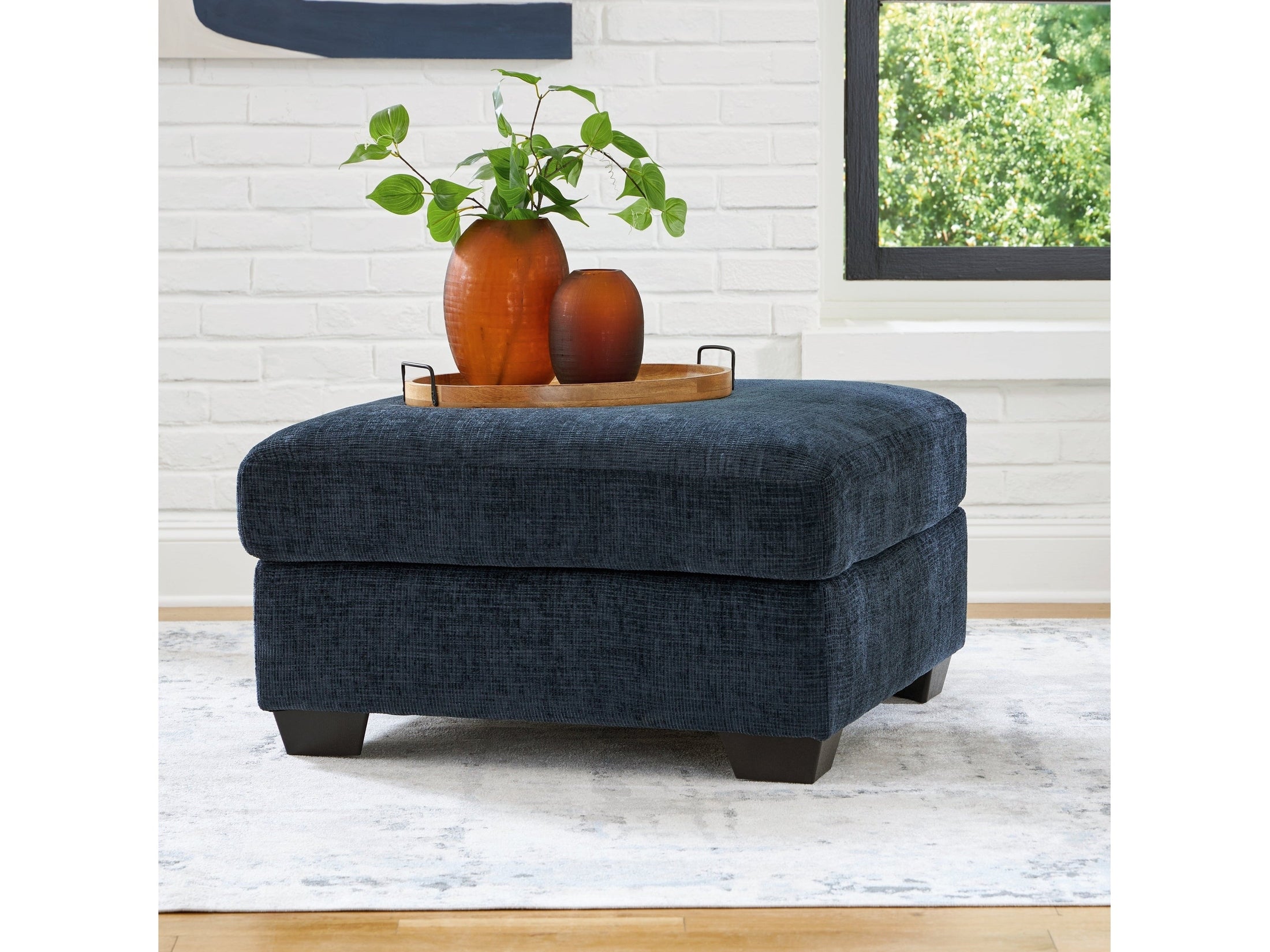Aviemore Ink Oversized Accent Ottoman