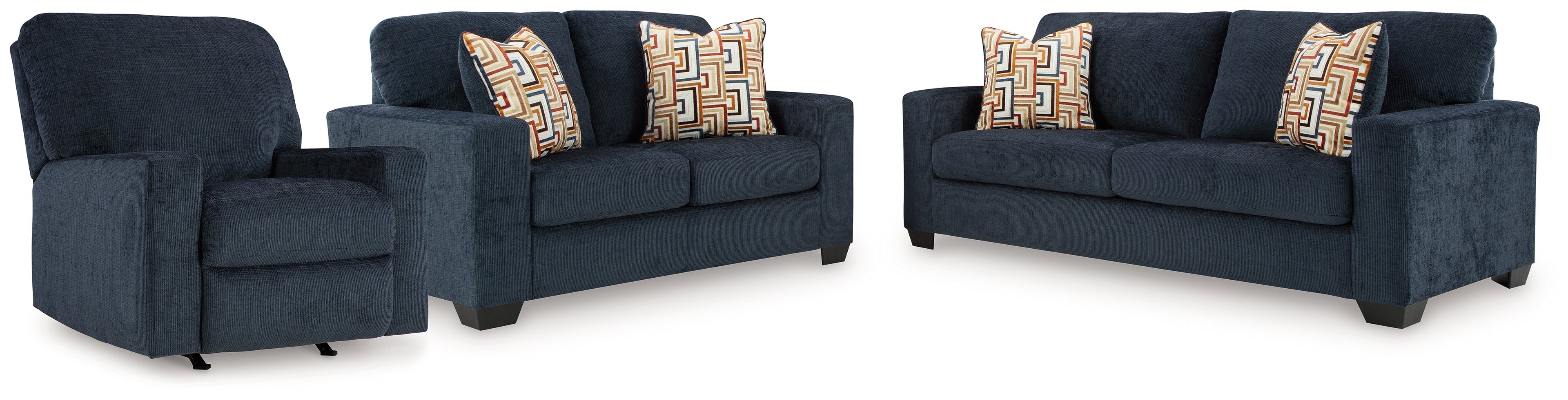 Aviemore Ink Sofa, Loveseat and Recliner