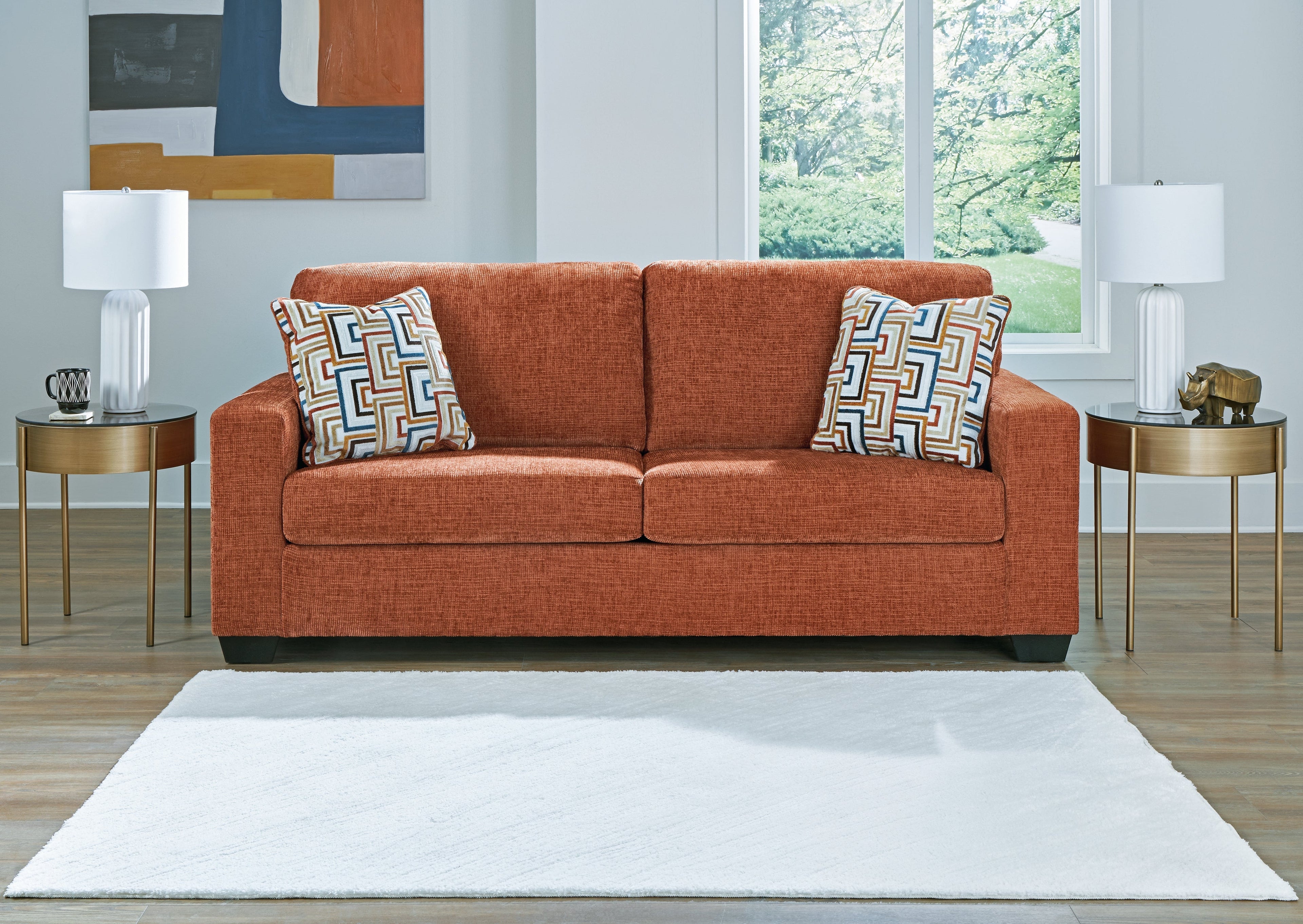Aviemore Spice Sofa and Ottoman
