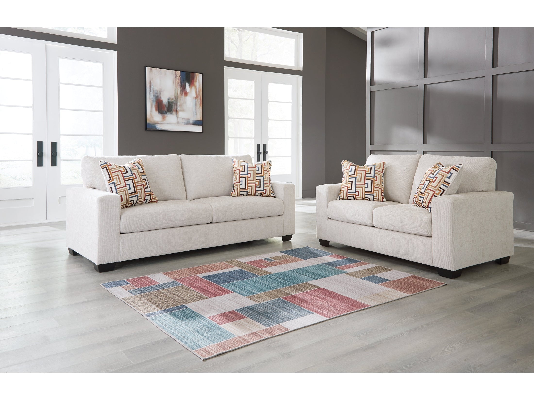 Aviemore Stone Sofa and Loveseat