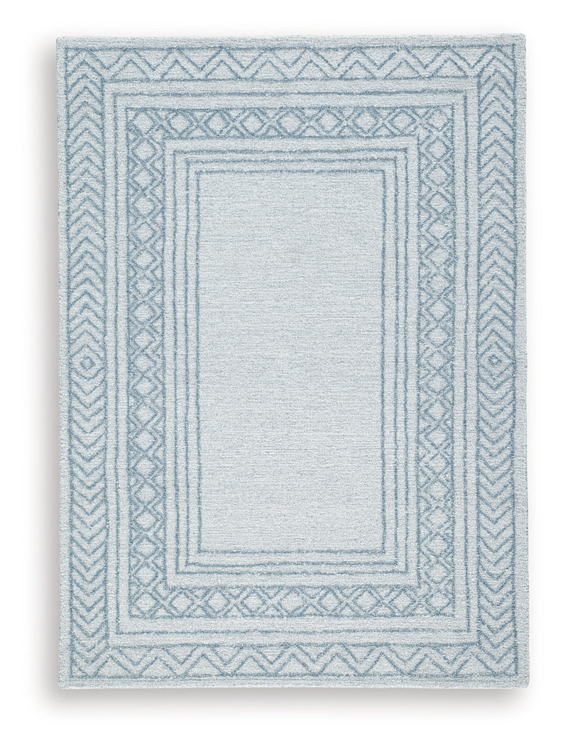 Azelhurst Blue/Ivory/Gray Medium Rug