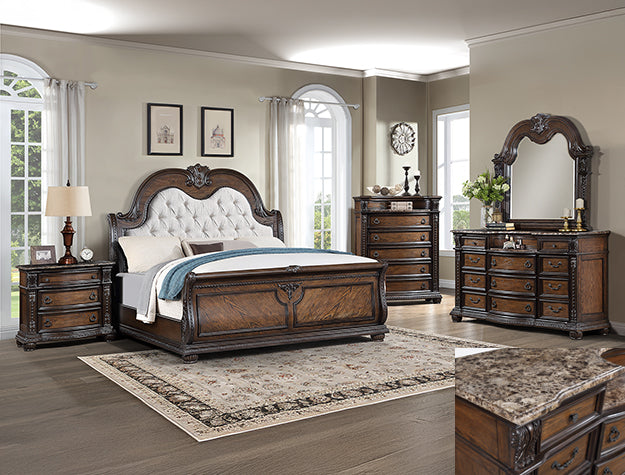 STANLEY BEDROOM GROUP -COFFEE BROWN