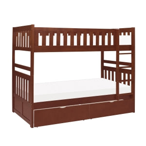 Twin/Twin Bunk Bed with Storage Boxes B2013DC-1*T