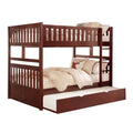 Full/Full Bunk Bed with Twin Trundle B2013FFDC-1*R
