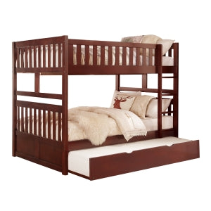 Full/Full Bunk Bed with Twin Trundle B2013FFDC-1*R