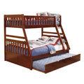 Twin/Full Bunk Bed with Twin Trundle B2013TFDC-1*R