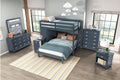 B2024BULTF Youth Sloane Collection - Twin/Full Loft Bunk Bed with