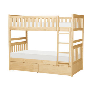 Twin/Twin Bunk Bed with Storage Boxes B2043-1*T