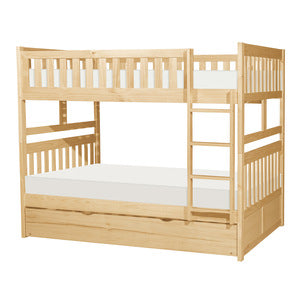 Full/Full Bunk Bed with Twin Trundle B2043FF-1*R