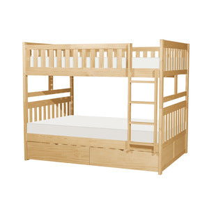 Full/Full Bunk Bed with Storage Boxes B2043FF-1*T