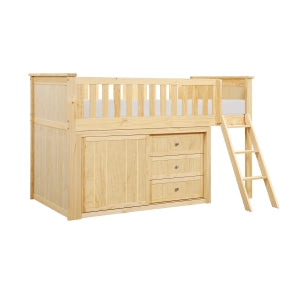 Low Loft Bunk with Dresser B2043LL-1*DR