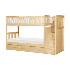Twin/Twin Step Bunk Bed with Twin Trundle B2043SB-1*R
