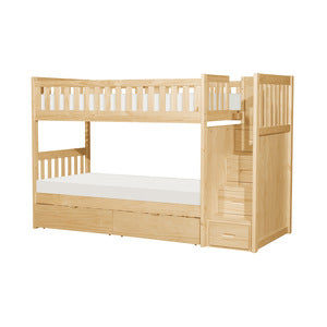 Twin/Twin Step Bunk Bed with Storage Boxes B2043SB-1*T