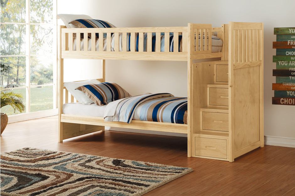 B2043SB Youth Bartly Collection - Twin/Twin Step Bunk Bed