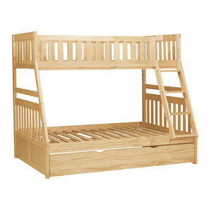 Twin/Full Bunk Bed with Twin Trundle B2043TF-1*R