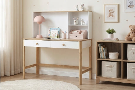 B2048WH Office Liam Collection - Writing Desk with Hutch