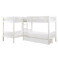 Corner Bunk Bed with Storage Boxes B2053CNW-1T*