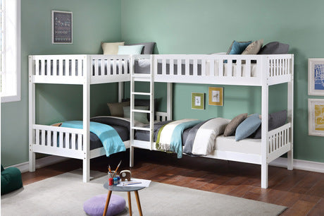 B2053CNW Youth Galen Collection - Corner Bunk Bed