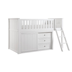 Low Loft Bunk with Dresser B2053LLW-1*DR