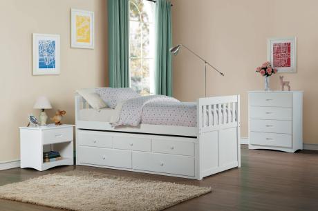 B2053PRW Youth Galen Collection - Twin/Twin Trundle Bed
