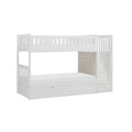 Twin/Twin Step Bunk Bed with Twin Trundle B2053SBW-1*R