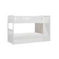 Twin/Twin Step Bunk Bed with Storage Boxes B2053SBW-1*T