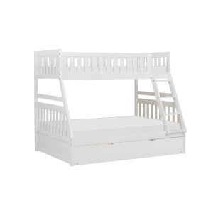 Twin/Full Bunk Bed with Twin Trundle B2053TFW-1*R