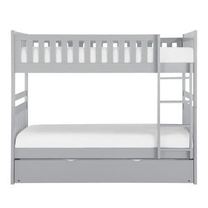 Twin/Twin Bunk Bed with Twin Trundle B2063-1*R