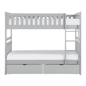 Twin/Twin Bunk Bed with Storage Boxes B2063-1*T