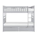 Full/Full Bunk Bed with Storage Boxes B2063FF-1*T