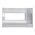 Twin/Twin Step Bunk Bed with Twin Trundle B2063SB-1*R
